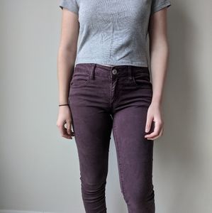 Plum American Eagle Jeggings